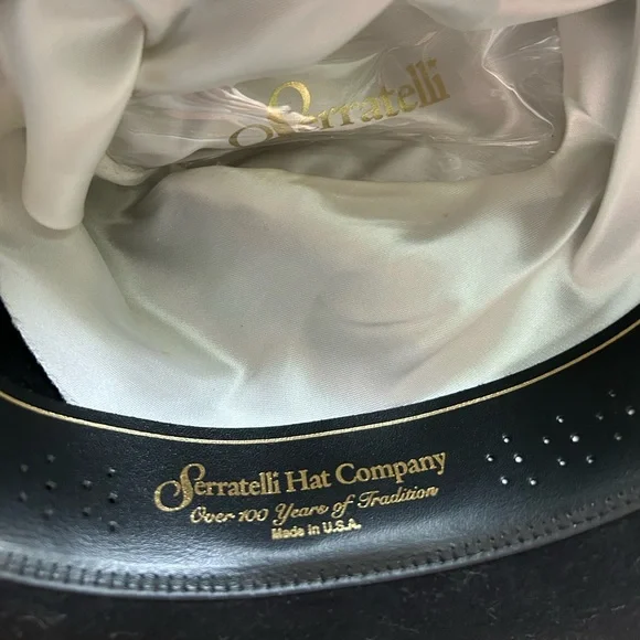 Serratelli 5x Beaver western cowboy hat with horsehair hat band - Picture 8 of 16